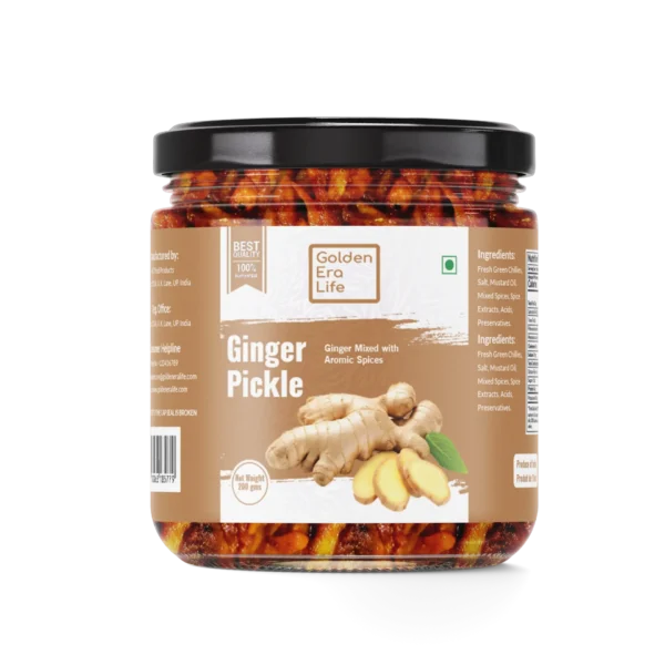 Homemade Ginger Pickle | Adrak Achar in Cold-Pressed Mustard Oil